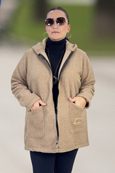 yagmurberen ORJİNAL İTALYAN KUMAŞ KAPÜŞONLU CEPLİ BÜYÜK BEDEN SWEAT BUKLET CEKET