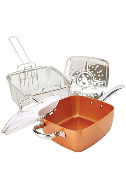 migas Multifunctional Non-Stick Copper Pan Set – 24 x 24 x 10 cm
