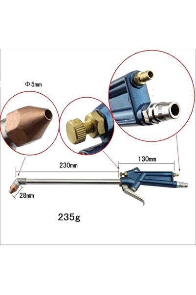 OEM Inclined head rod with gun, manual water dosage, flow rate 350l/min, includes water supply hose