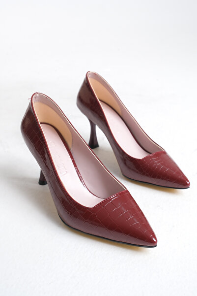 Shoesers Special Series Croco Design Pointed Toe Stiletto Heeled Shoes