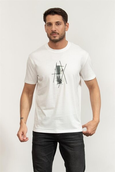 Armani Exchange Erkek Bisiklet Yaka T-Shirt