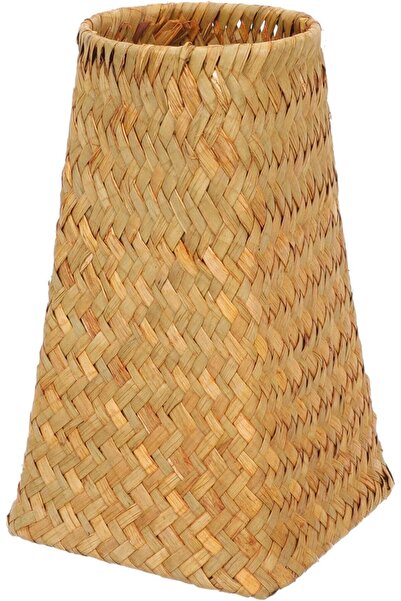 Tazweeq Natural Seaweed Weave Basket Straw Rattan Vase – Pastoral Bamboo Flow...