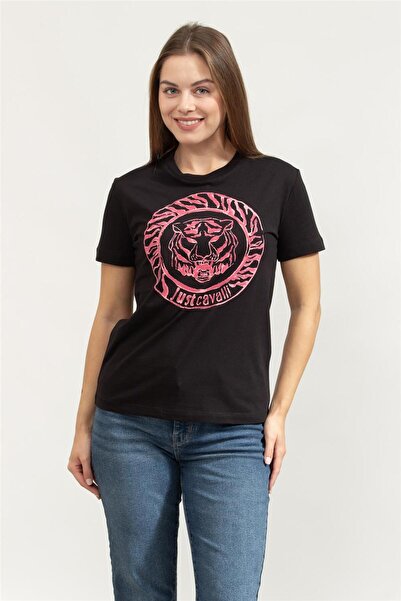 Just Cavalli Kadın Bisiklet Yaka T-Shirt