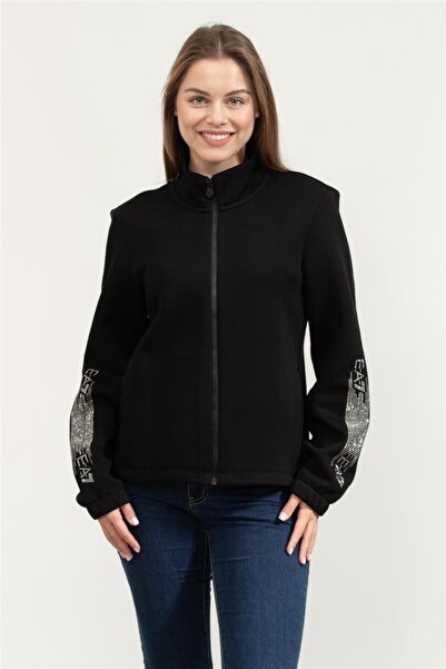 EA7 Kadın Fermuarlı Sweatshirt