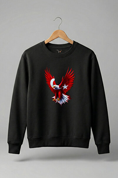 WİDİ سترة تركيا أيه واي يلدز برايدل إيجل مطبوع مصنوعة من القطن بنسبة 100% بقص...