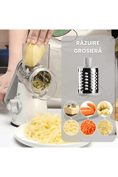 OferteTop 3-in-1 Grater for Vegetables, Fruits, Nuts, Almonds, Etc. (Original Version)