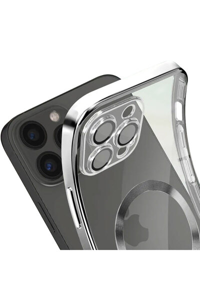 Apple Plating Case for iPhone 13 Pro - silicone with MagSafe, Slim, Transpare...