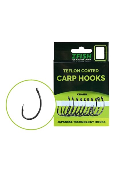 Zfish Cârlige Fish-On-X din teflon pentru plătică, 10 bucăți, mărimea 8