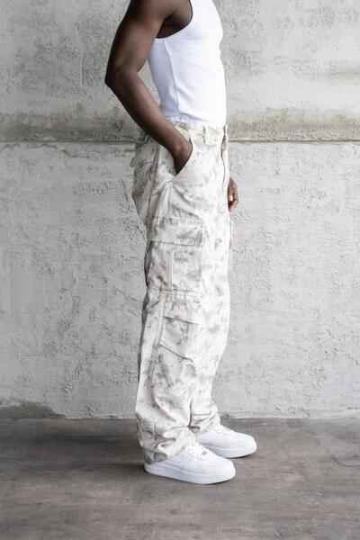 Machinist Ανδρικό παντελόνι Cargo με σχέδιο φαρδύ γκρι