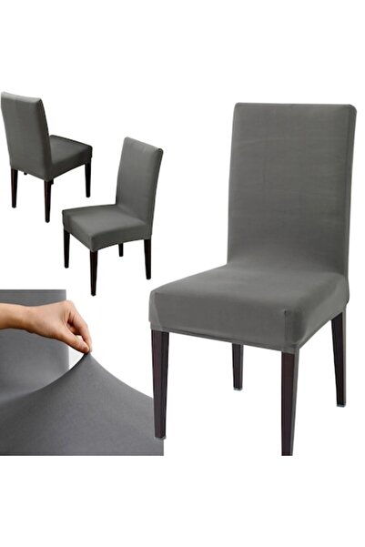 Optim Solution Set of 8 Chair Protective Covers, Stretch, Rubber Band, Durable and Reusable, Universal, 60 g/m², G