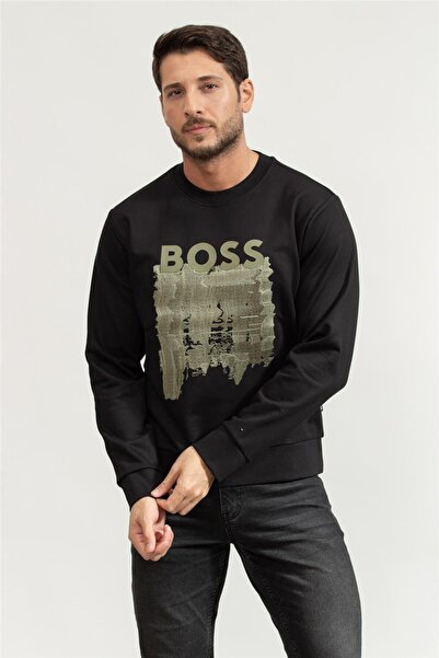 BOSS C-Soleri Erkek Bisiklet Yaka Sweatshirt