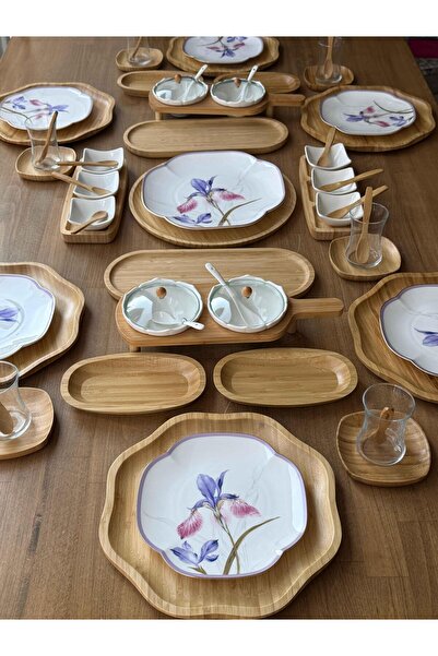 ROSSEV Kahvaltı Takımı İris 66 Parça 6 Kişilik