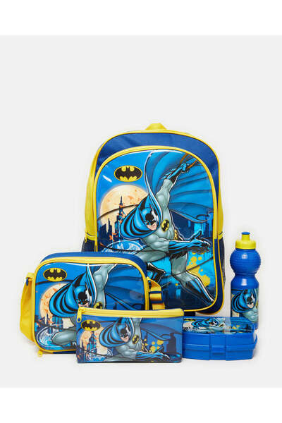 REDTAG Boys Black Dc Batman 5 In 1 Value Pack (16 Inch)