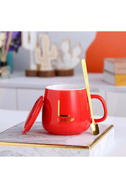 Deliny Ceramic Mug Gift Set with Warmer, Spoon, Constant 55°C, 220V, 400ml