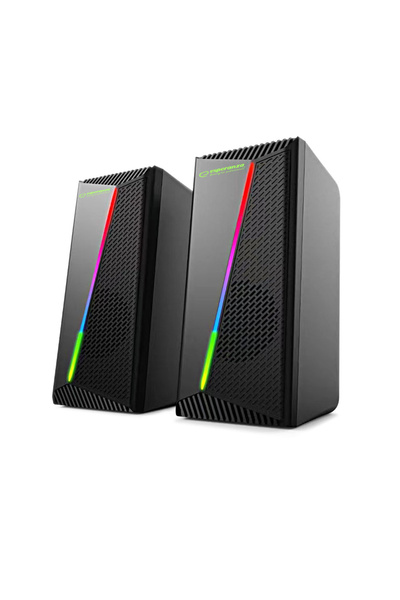 ESPERANZA EGS106 stereo speakers, 2.0, 6W, 3.5mm jack connection, USB power supply, Rainbow
