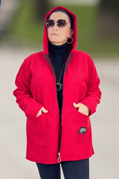 yagmurberen Original Italian Fabric Ka Hooded Epl Large Size Sweat Buklet Jacket