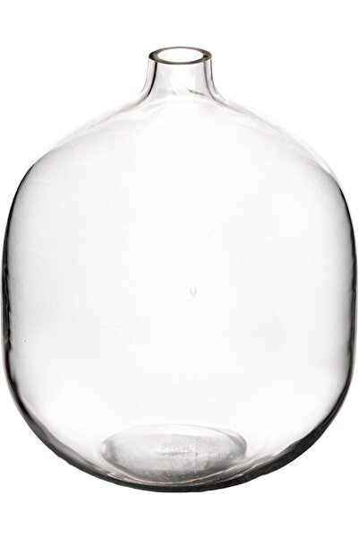 Bloomingville Stout Clear Glass Vase, 7" L x 7" W x 8.25" H