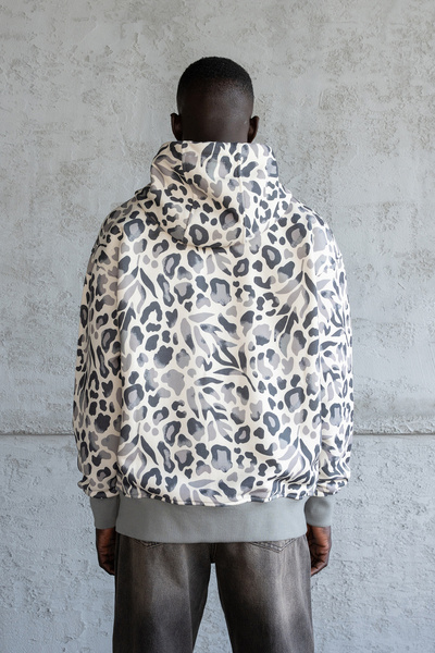 Machinist Hanorac cu fermoar pentru bărbați, cu model, kaki