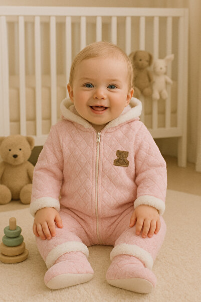 Arin Baby Baby Girl Long Sleeve Baby Romper and Slippers/ Wellsoft Plush Baby...