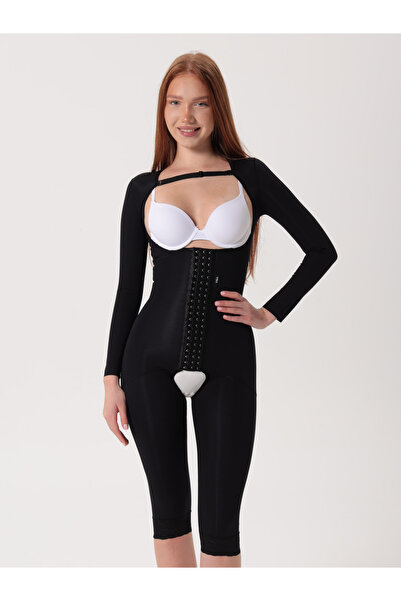 H&A Korse Kopçalı Kollu Diz Altı Korse Medikal Liposuction Karın Germe Doğum ...