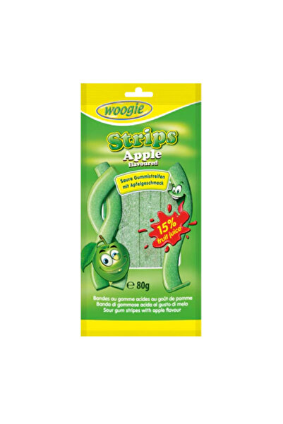 Woogie Strips Apple 80g
