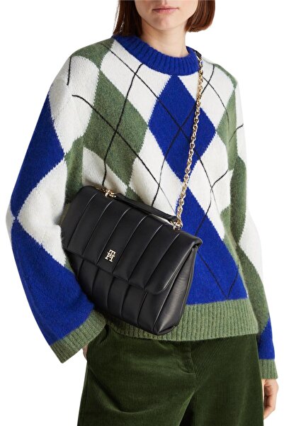 Tommy Hilfiger TH Grace Orta Boy Çapraz Askılı Kadın Çanta AW0AW17669BDS