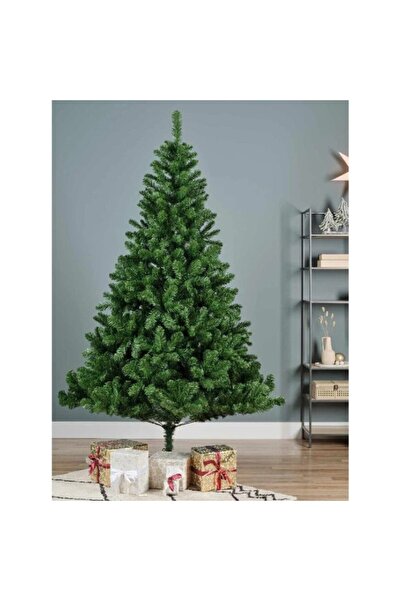 Ginkosal Artificial Christmas Tree 180 cm with Metal Stand, Classic Green, Look and Quick Assembly