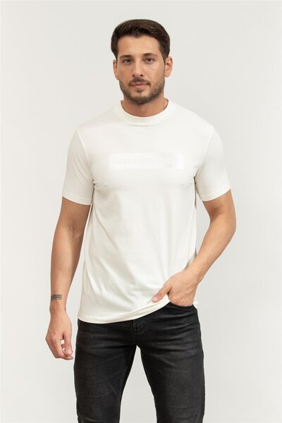 Karl Lagerfeld Crewneck Erkek Bisiklet Yaka T-Shirt Kırmızı