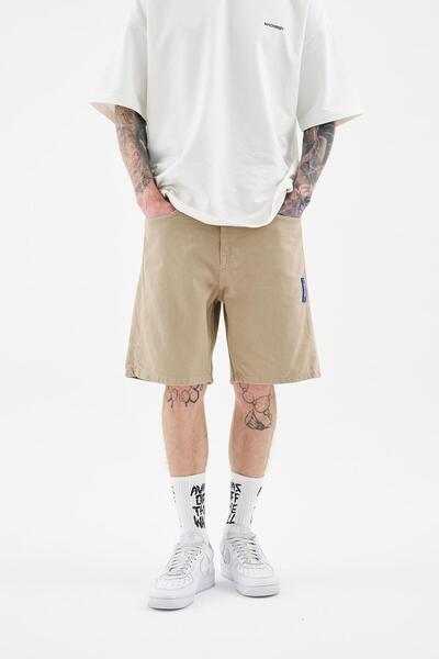 Machinist Ανδρικό σορτς με λογότυπο M Jean Μπεζ