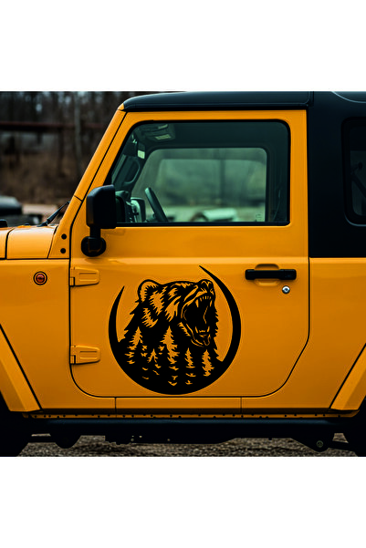 StickITsibiu Urlând la lună – Autocolant Auto 4×4 Off-Road – Dimensiuni 35x34...