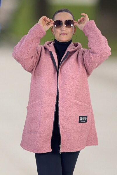 yagmurberen Original Italian Fabric Ka Hooded Epl Large Size Sweat Buklet Jacket