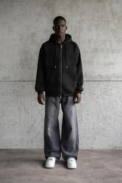 Machinist Men's Bag Zip Hoodie Black