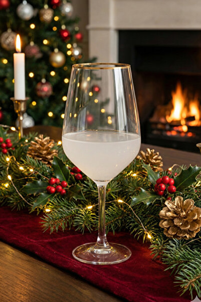 Fhilli Flora - 4'lü Su Kadehi Seti 490 cc Gold Rim