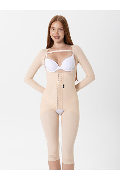 H&A Korse Knee-Length Corset with Buckle Sleeves Medical Liposuction Tummy Tu...
