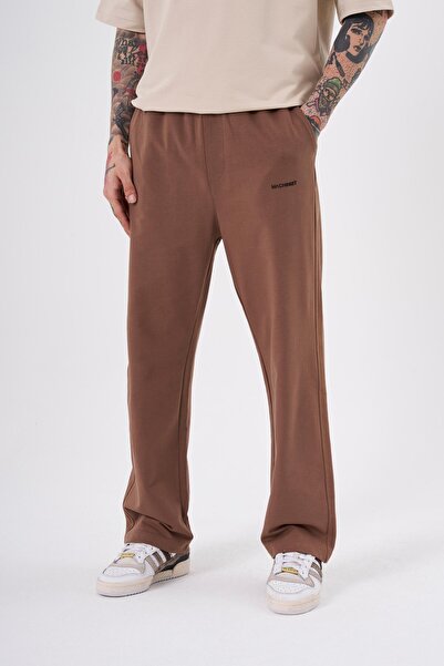Machinist Ανακουφιστικό φαρδύ παντελόνι αθλητικού τύπου καφέ