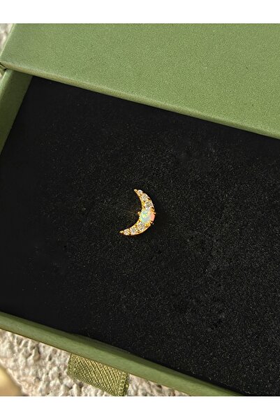 Miltonia 925s Hilal Opal Taşlı Tragus Gümüş Küpe