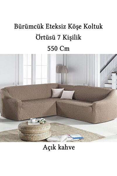 StarMall Bürümcük 7 Kişilik L köşe koltuk örtüsü, Etesiz Esnek koltuk kılıfı,...