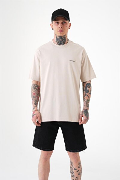 Machinist Men's Relaxed Basic Cotton T-Shirt Light Beige