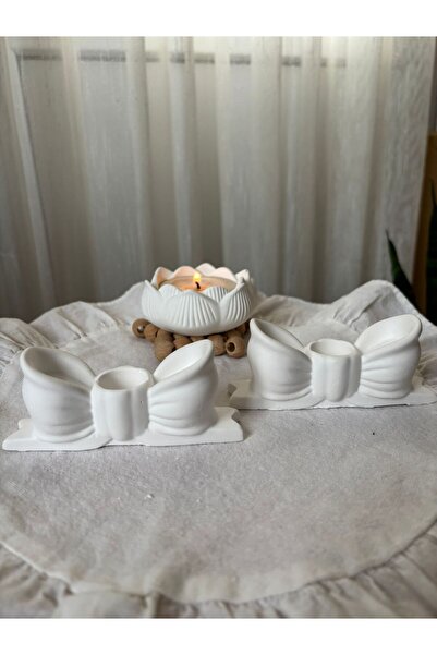 FLAME CANDLE HANDMADE CANDLES Pinterest Tasarımı 2 Adet Fiyonk Şamdan , Dekor...