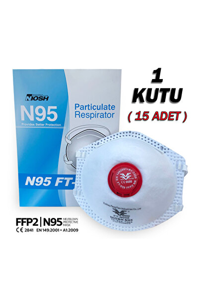 Sanplaza FFP2 Ventilli Konik Katlanabilir N95 Toz Maskesi 1 Kutu 15 Adet