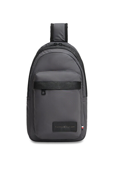 Tommy Hilfiger Men Grey Repreve Slingpack Bag