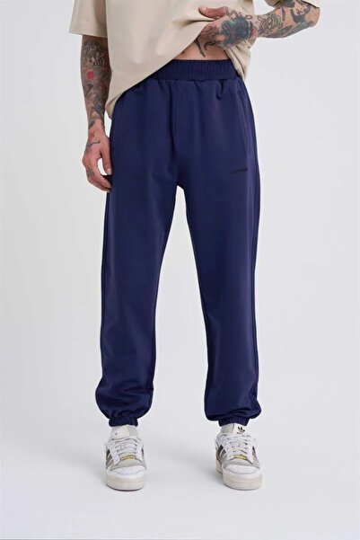 Machinist Ανδρική φόρμα Jogger Relaxed Basic με ελαστικό πόδι, νυχτερινό μπλε