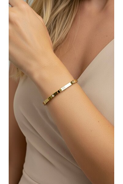 İNN JEWELLERY Steel Bracelet 6.5 mm Non-Tarnish Anti-Allergy (2 Years Importer Warranty)