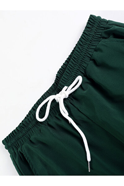 Take Two By Styli Men Dark Green Solid Shirt and Pants Co-Ords