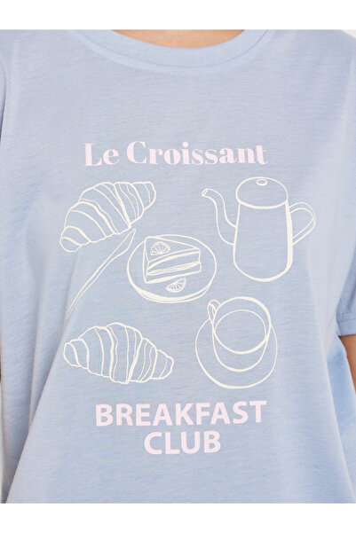 Styli Graphic Print Dropped Shoulder T-Shirt and Pyjama Set