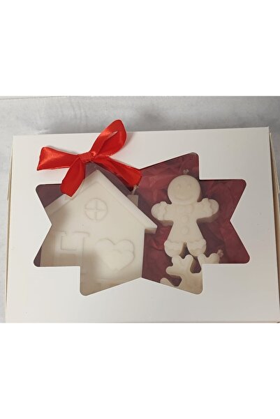 OEM Christmas candle set, apple pie scent, festive packaging, 4 pieces