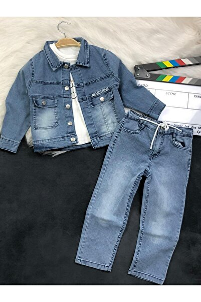 zavera for kids Set de blugi din 3 piese pentru băieți cu detaliu de buzunar - bumbac 100% piese - pentru sărbători