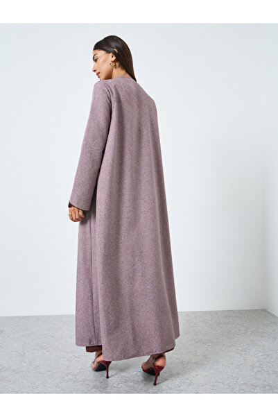 Styli Scallop Detail Front Open Abaya