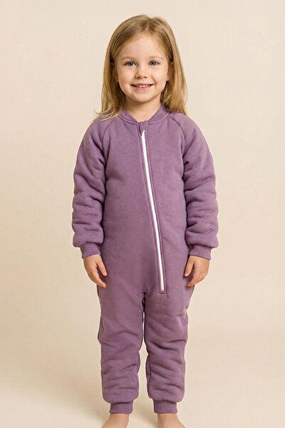 Zeyland Unisex Çocuk Elyaf Dolgulu Uyku Tulumu - Eflatun