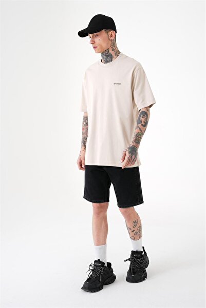 Machinist Men's Relaxed Basic Cotton T-Shirt Light Beige